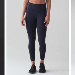 Lululemon Fast & Free 7/8 Tight II *Nulux 25" Midnight Navy size 2